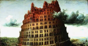 La pequeña torre de Babel, de Pieter Bruegel la anciano, C. 1563. Pintura al aceite y témpera.