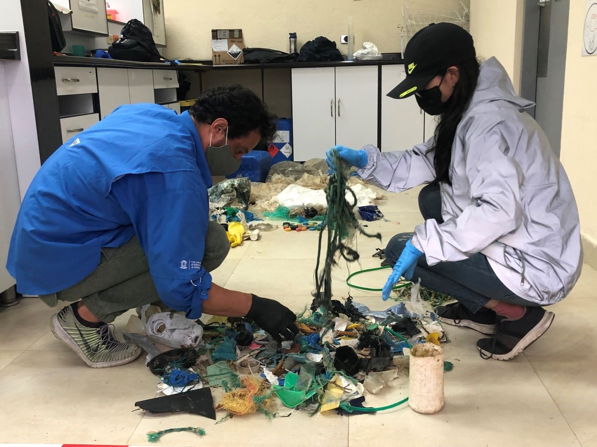 basura en Galápagos