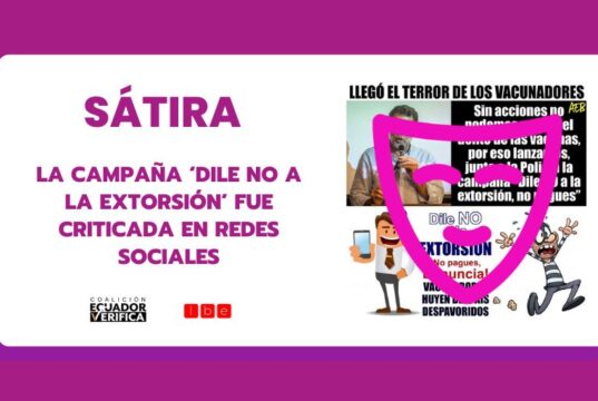 La campaña ‘Dile no a la extorsión’